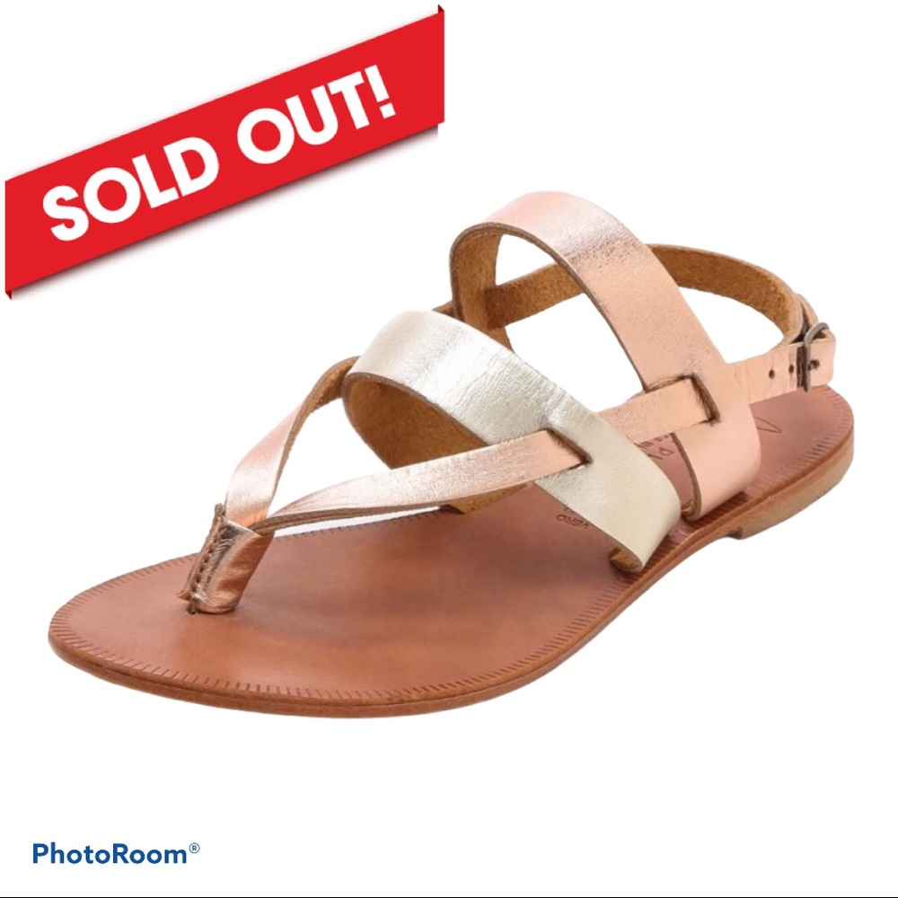 SOLD Joie a la plage Positano leather sandals